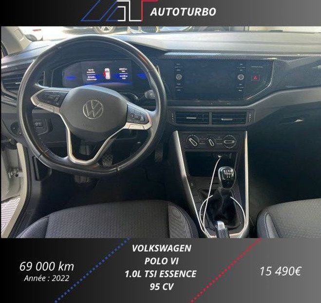 Volkswagen Polo 1.0 TSI 95CH LIFE PLUS Gris de 2022