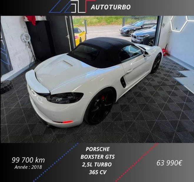 Porsche 718 BOXSTER (982) 2.5 365CH GTS PDK EURO6 Blanc de 2018
