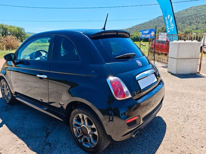 Fiat 500 Sport 1.2 toit panoramique Noire de 2014