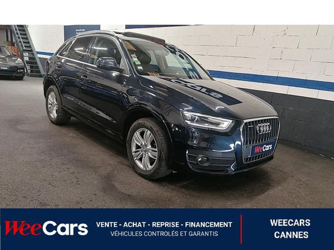 Audi Q3 2.0 TDI 140 AMBITION LUXE QUATTRO S-TRON BLEU FONCE de 2014