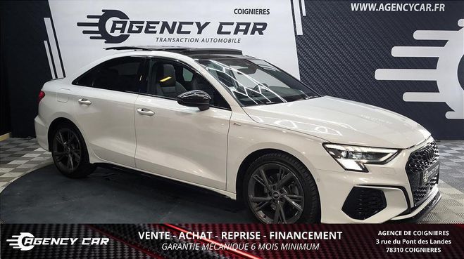 Audi A3 Berline 35 TDI - 150 - S line - toit ouv BLANC de 2021