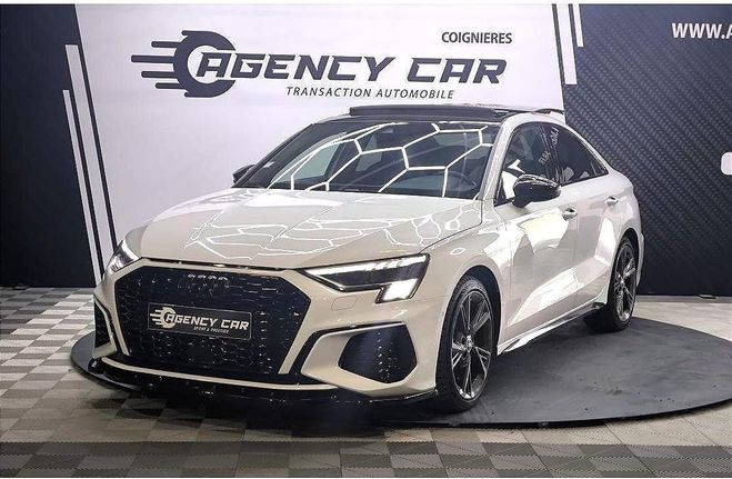 Audi A3 Berline 35 TDI - 150 - S line - toit ouv BLANC de 2021