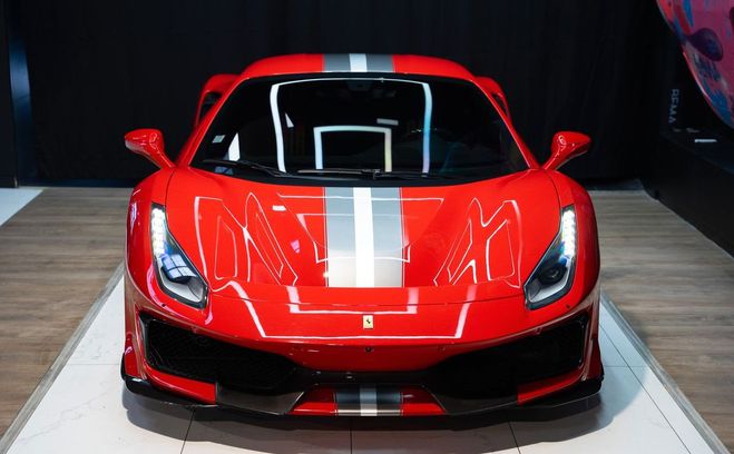 Ferrari 488 Pista 720ch V8 | Rosso Corsa Si�ges raci Rouge de 2019