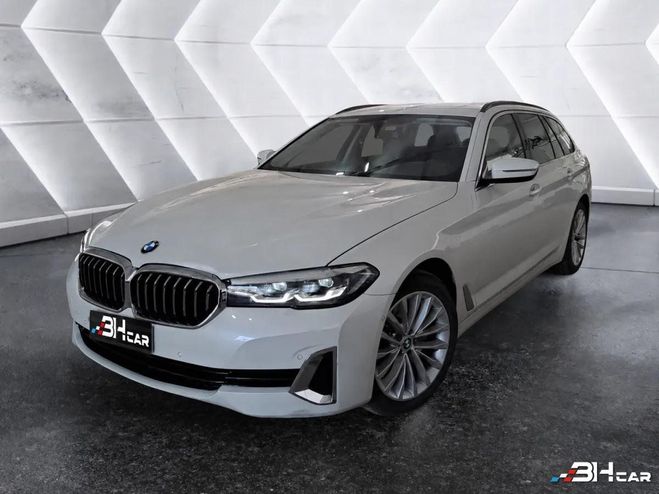 BMW Serie 5 TOURING 520D G31 190 CH XDRIVE LUXURY GA Blanc de 2021