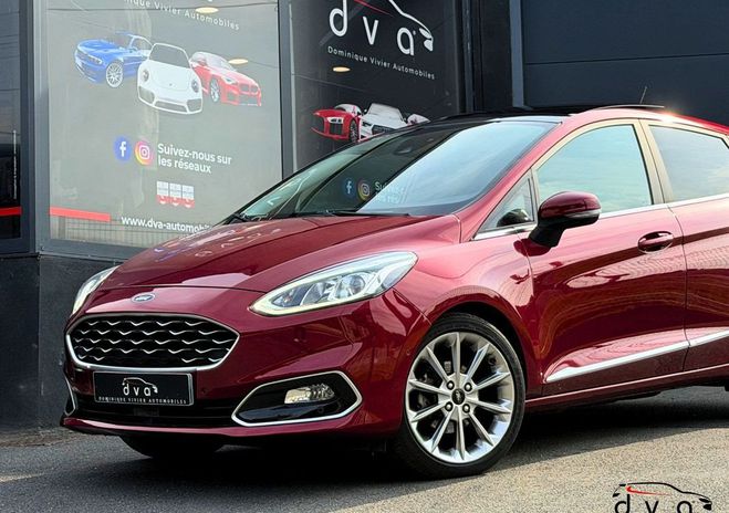 Ford Fiesta 1.0 EcoBoost 100 ch Vignale BVA Rouge de 2019