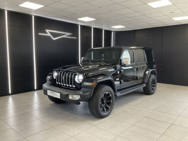 Jeep Wrangler UNLIMITED 2.0 T 380CH 4XE OVERLAND COMMA Noir de 2023