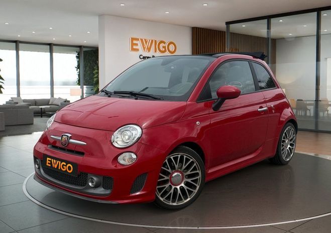Abarth 500 595 1.4 T-JET 165 TURISMO BVA TOIT CABRI Rouge de 2016
