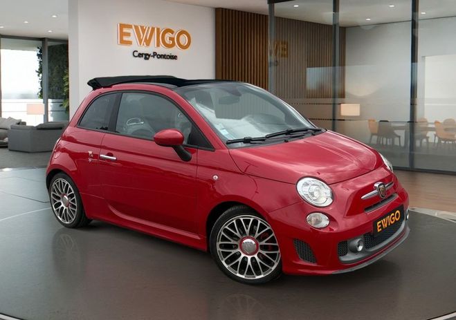Abarth 500 595 1.4 T-JET 165 TURISMO BVA TOIT CABRI Rouge de 2016