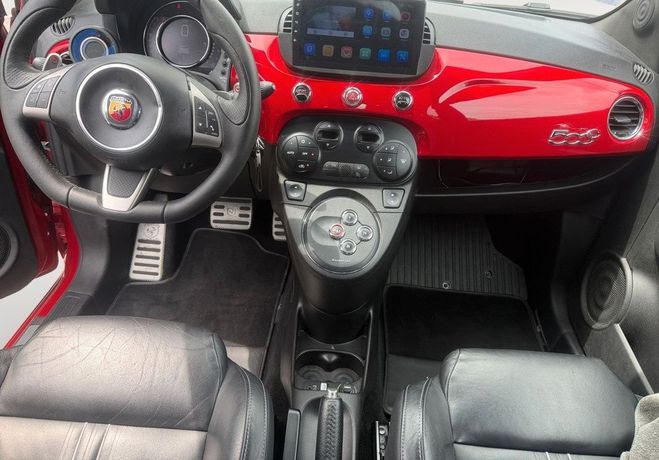 Abarth 500 595 1.4 T-JET 165 TURISMO BVA TOIT CABRI Rouge de 2016