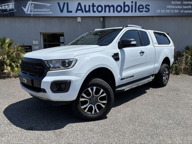 Ford Ranger 2.0 TDCI 213 CH SUPER CAB WILDTRAK BVA10 BLANC de 2021