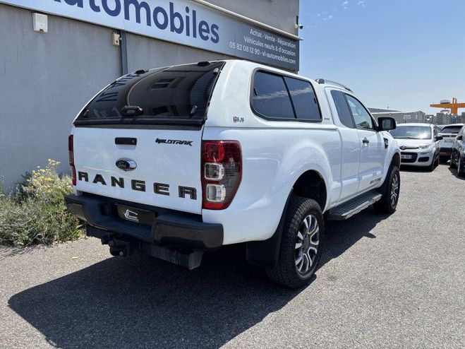 Ford Ranger 2.0 TDCI 213 CH SUPER CAB WILDTRAK BVA10 BLANC de 2021