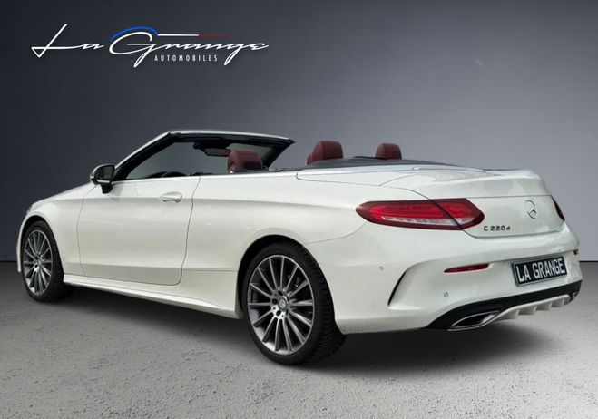 Mercedes Classe C Cabriolet (4) 220 d Fascination BVA9 Blanc de 2016