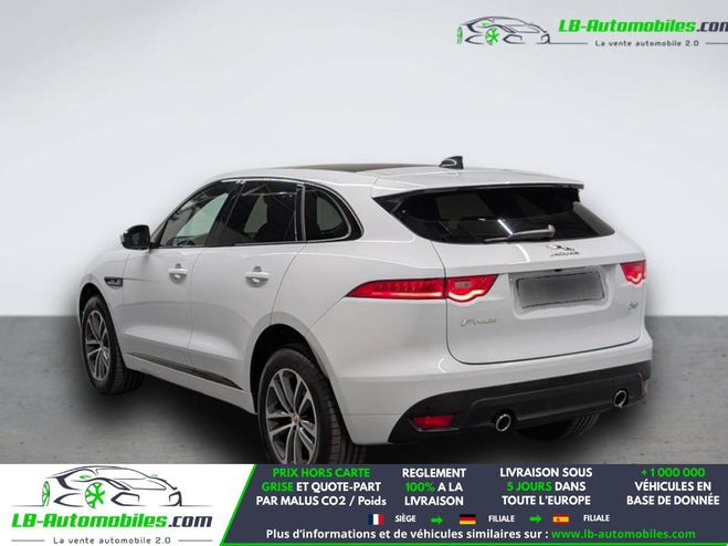 Jaguar F Pace 3.0 D - 300 ch AWD BVA Blanc M�tallique de 2019