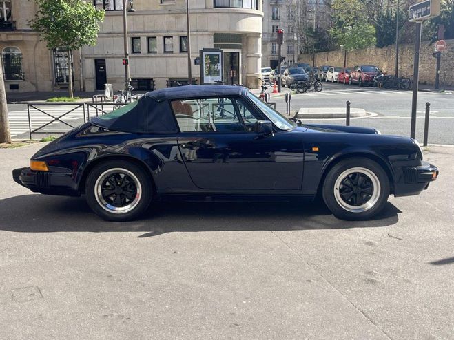 Porsche 911 3.2 cabriolet G915 BLEU de 1985