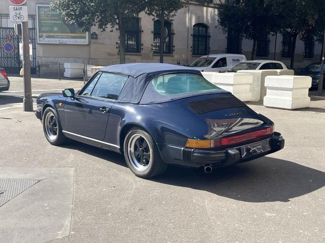 Porsche 911 3.2 cabriolet G915 BLEU de 1985