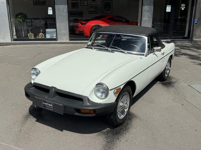 MG MGB B cabriolet overdrive Blanc de 1968