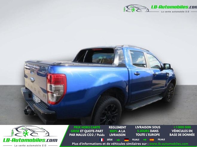 Ford Ranger DOUBLE CABINE 3.2 200 4X4 BVA Bleu M�tallique de 2019