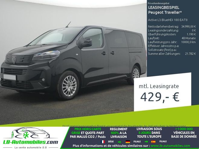 Peugeot Traveller BlueHDi 180ch BVA Noir de 2026