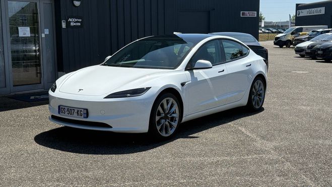Tesla Model 3 Highland RWD ? Blanc Nacr� 2�me main 33  blanc de 2024