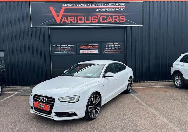 Audi A5 Sportback 2.0 TFSI 225 CH S LINE EURO6 Blanc de 2014