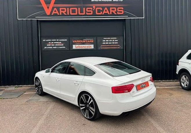 Audi A5 Sportback 2.0 TFSI 225 CH S LINE EURO6 Blanc de 2014