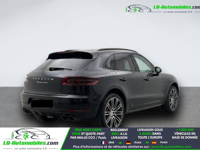 Porsche Macan Turbo 3.6 V6 400 ch Noir M�tallique de 2017