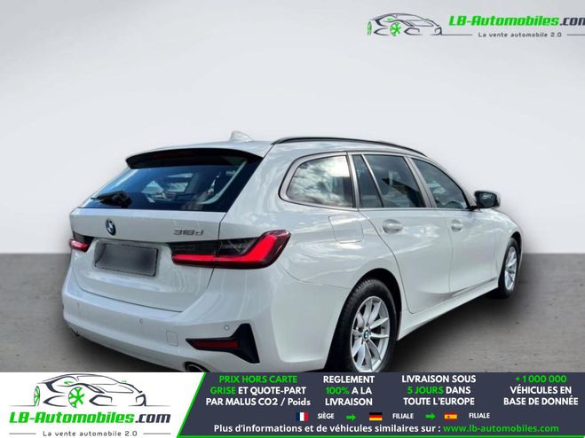 BMW Serie 3 318d 150 ch BVA Blanc de 2022