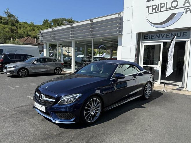 Mercedes Classe C Cabriolet 220 d - BVA 9G-Tronic - Sportl BLEU FONCE de 2018