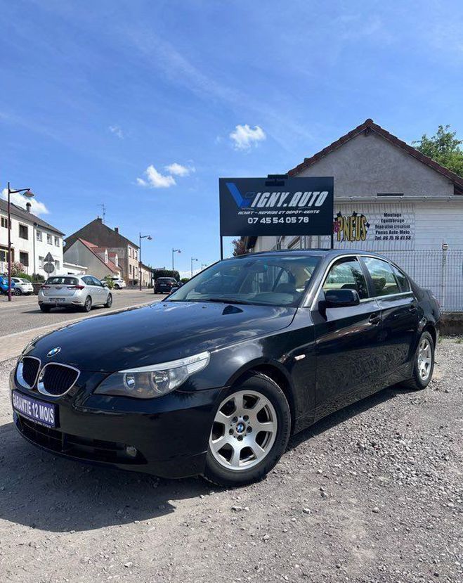 BMW Serie 5 525 i E60 PHASE 1 2.5 192 CV 6 CYLINDRES Noir de 2005