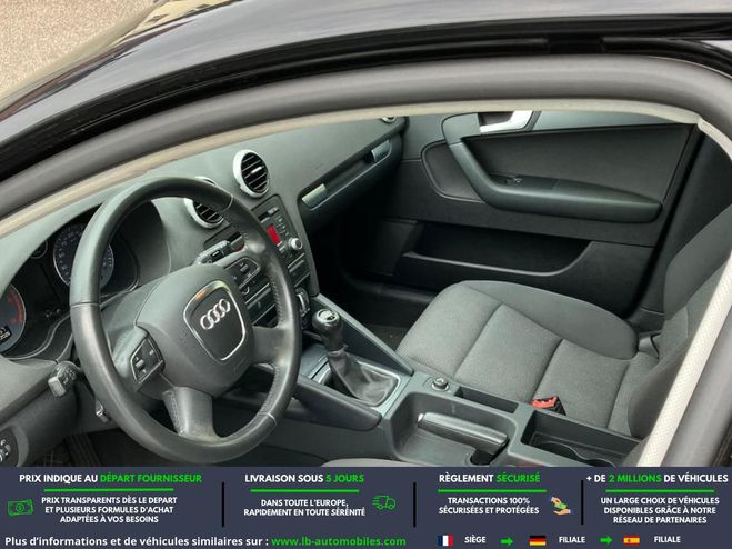 Audi A3 1.6 TDI 90 Noir M�tallique de 2013