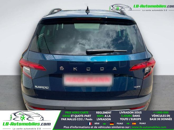 Skoda Karoq 2.0 TDI 150 ch 4x4 BVA Bleu M�tallique de 2021