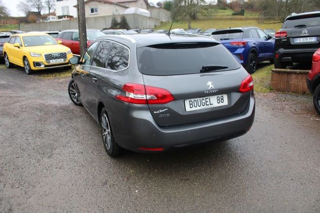 Peugeot 308 SW III ALLURE 1L6 HDI 120 CV GPS 3D CLIM Gris de 2017