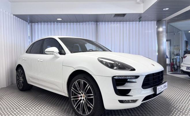 Porsche Macan TURBO 3.6 V6 400CV PDK BLANC PURE WHITE de 2015