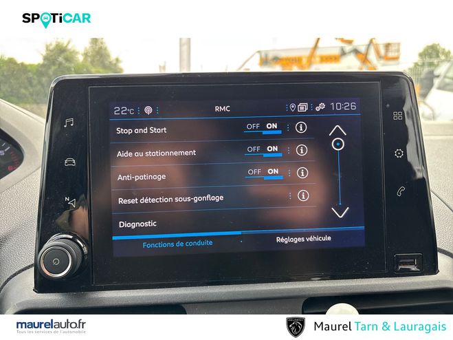 Peugeot Partner PARTNER FOURGON STANDARD 650 KG BLUEHDI  White de 2022