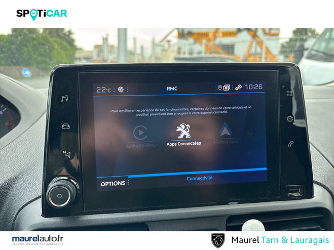 Peugeot Partner PARTNER FOURGON STANDARD 650 KG BLUEHDI  White de 2022