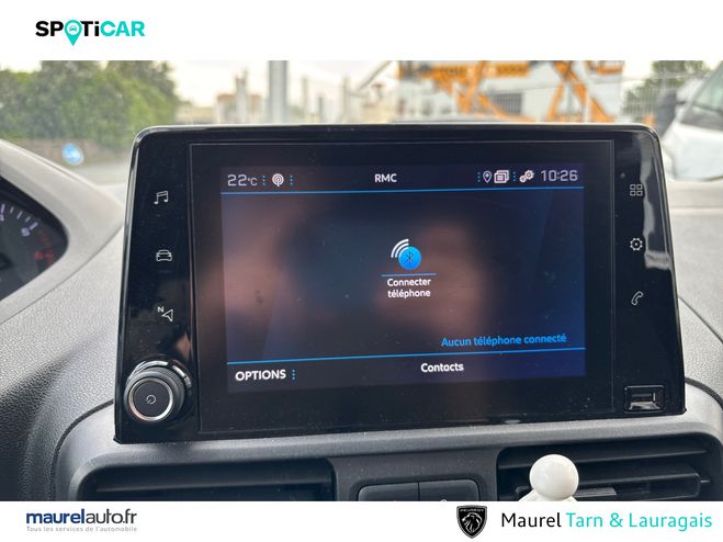 Peugeot Partner PARTNER FOURGON STANDARD 650 KG BLUEHDI  White de 2022