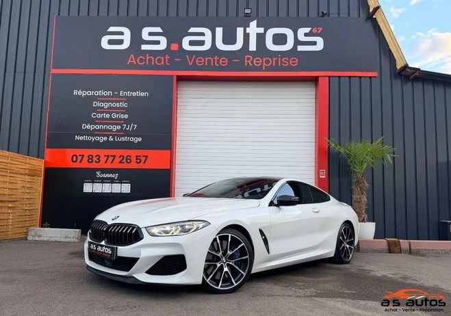 BMW Serie 8 M850i xDrive �530CH 4.4 I V8 BVA �G15 M  Blanc de 2019