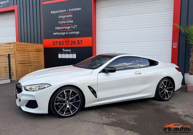 BMW Serie 8 M850i xDrive �530CH 4.4 I V8 BVA �G15 M  Blanc de 2019
