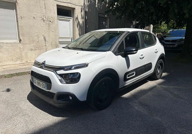 Citroen C3 2 places 1.5 blue hdi 100 feel 01-2022 p Blanc de 2022