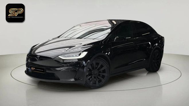 Tesla Model X Plaid AWD * 6 Places * 1020 ch * Batteri Noir de 2023