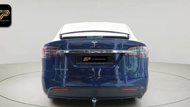 Tesla Model X 100D * 6 Places * Batterie 100 kWh * SOH Bleu de 2018
