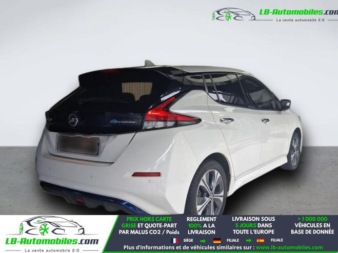 Nissan Leaf Electrique 62kWh 217 ch BVA Blanc M�tallique de 2021