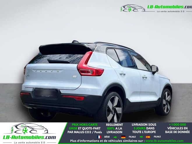 Volvo XC40 Electrique AWD 408 ch BVA Bleu de 2025