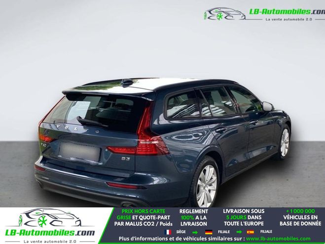 Volvo V60 B3 163 ch BVA Bleu M�tallique de 2020