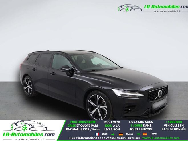 Volvo V60 T6 AWD Hybride Rechargeable 253 ch + 145 Noir M�tallique de 2024