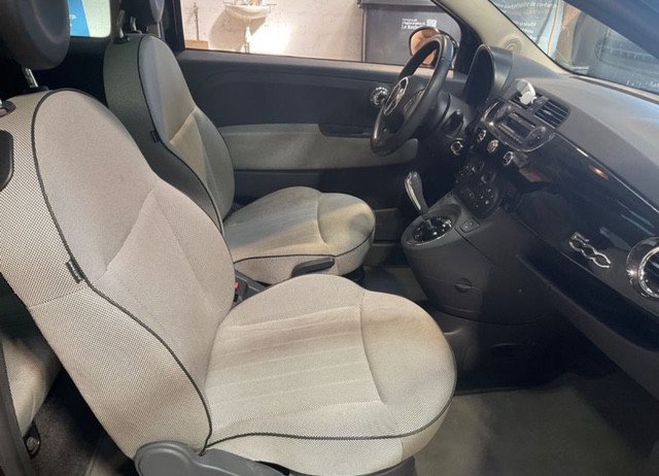 Fiat 500 1.2 8V 69CH S&S LOUNGE DUALOGIC Noir de 2010