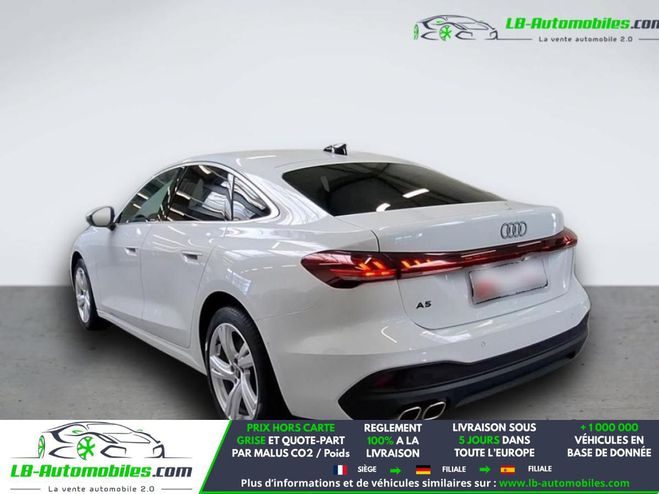 Audi A5 40 TDI Hybride 204 BVA Blanc M�tallique Mate de 2025