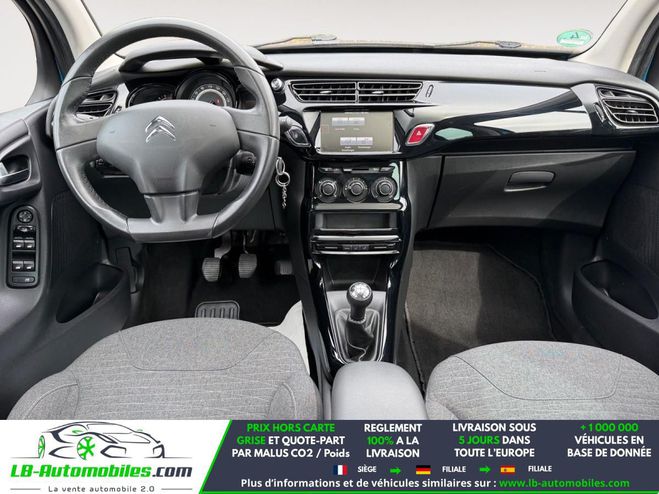Citroen C3 PureTech 82 BVM Bleu M�tallique de 2015
