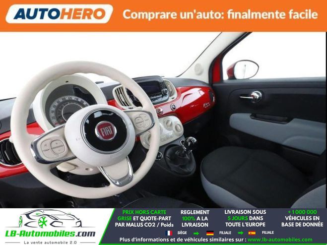 Fiat 500 1.2 69 ch BVM Rouge M�tallique de 2018