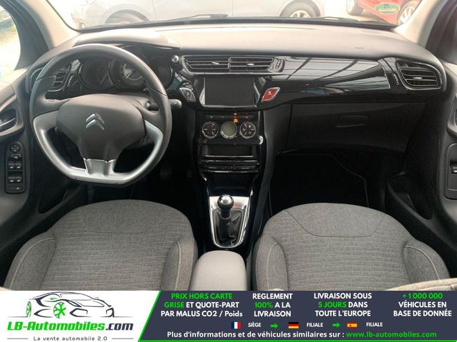 Citroen C3 PureTech 82 BVM Noir M�tallique de 2016